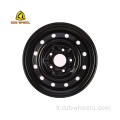 Roues en acier de rallye noir 5x4.75